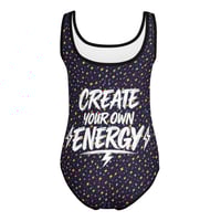 Image 4 of All-Over Print Kids Swimsuit – Team Energy