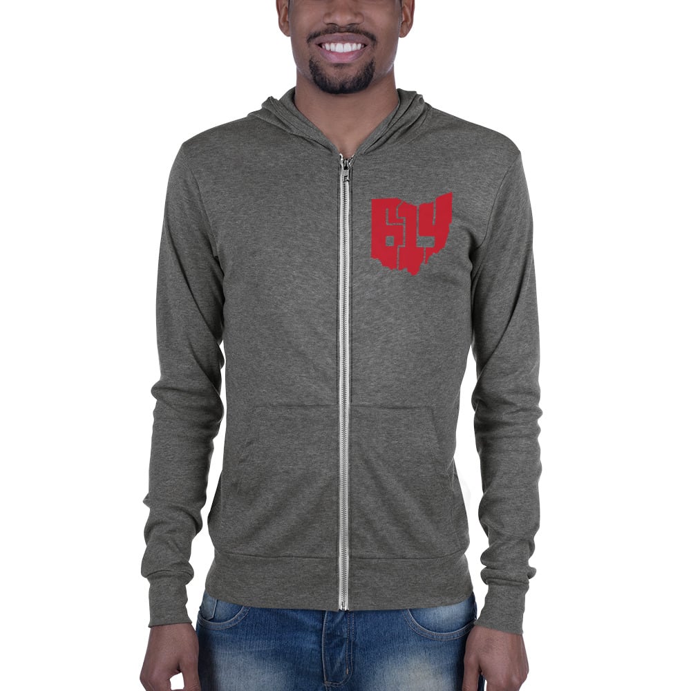 Scarlet 614 Unisex zip hoodie