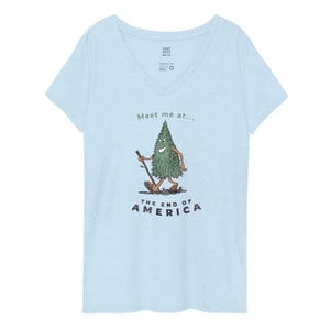 Image of NEW! TEOA "Take a Hike" Women's V-neck Tee (multiple colors)