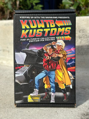 Image of KUWTB Kustoms BTTF DMC Delorean & E24 633CSi Pin Package