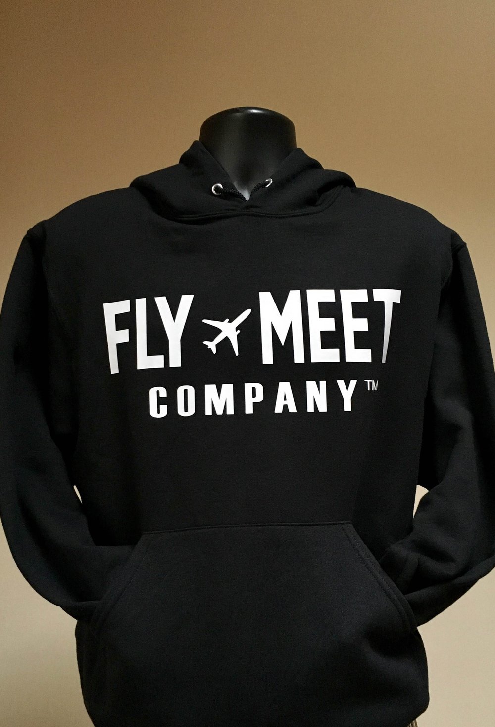 Image of Fly Meet Company - Hooded Sweatshirt (Black)