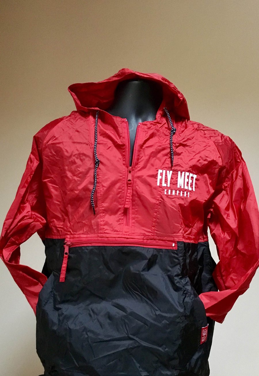 Image of Fly Meet Company - Flight Jacket (Red/Black)