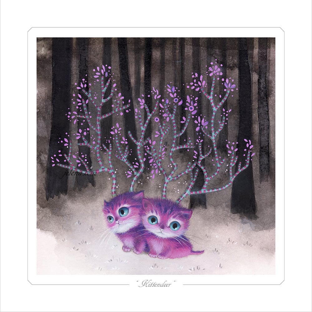 Image of "Kittendeer" Limited edition Print