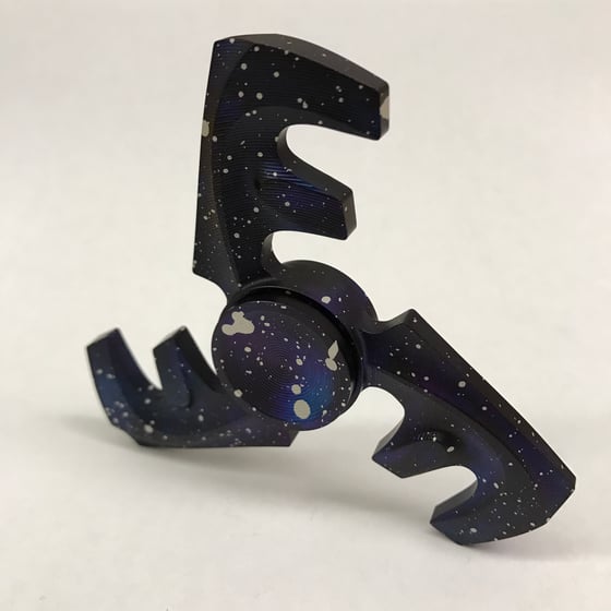 Image of Aluminum "Galaxy" Triple "F" Fidget Toy Spinner w/ Full Ceramic Bearing