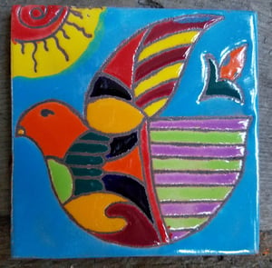 Image of Dove Coaster Tile