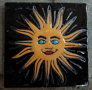 Image of Black Sol Coaster Tile