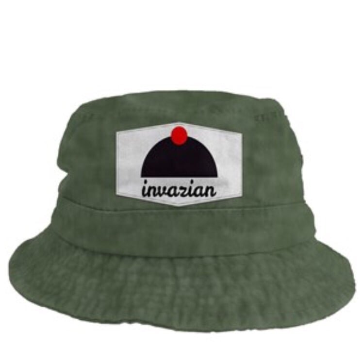 Image of Limited Invazian Bucket Hat-Olive (Pre-order)