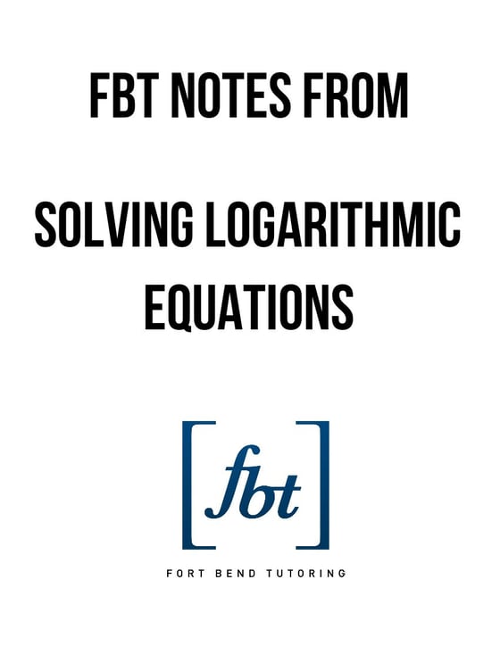 Image of Logarithmic Equations YouTube Notes