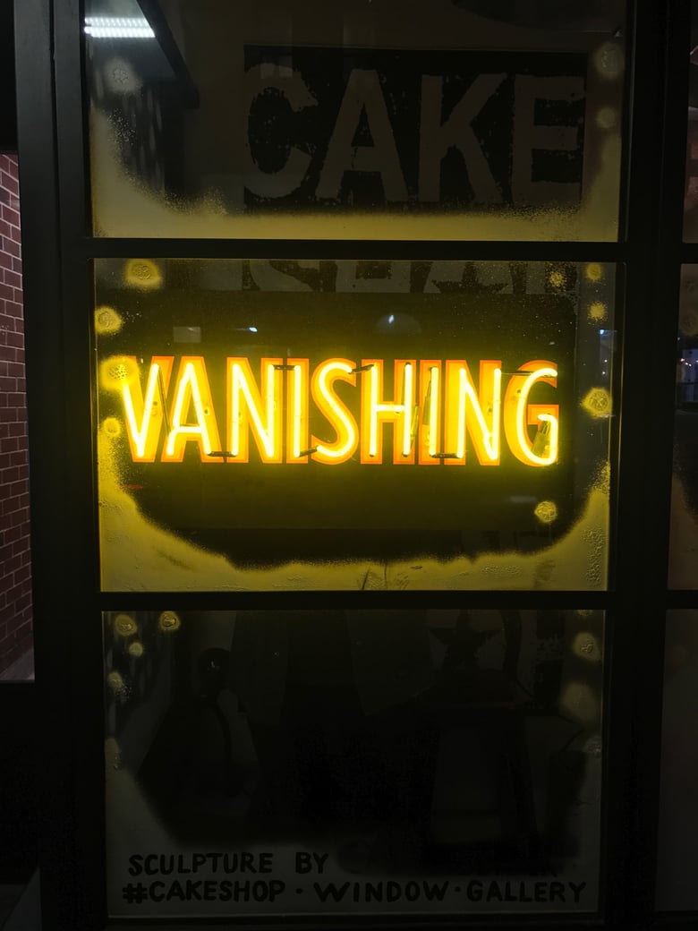 Image of VANISHING neon sign 