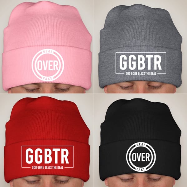 Image of ROF© Real Over Fake OR GGBTR© God Gone Bless The Real Beanies