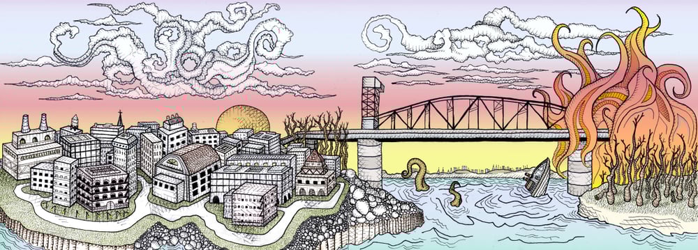 Image of "The Skyline of Villainy" (Poster & Print)