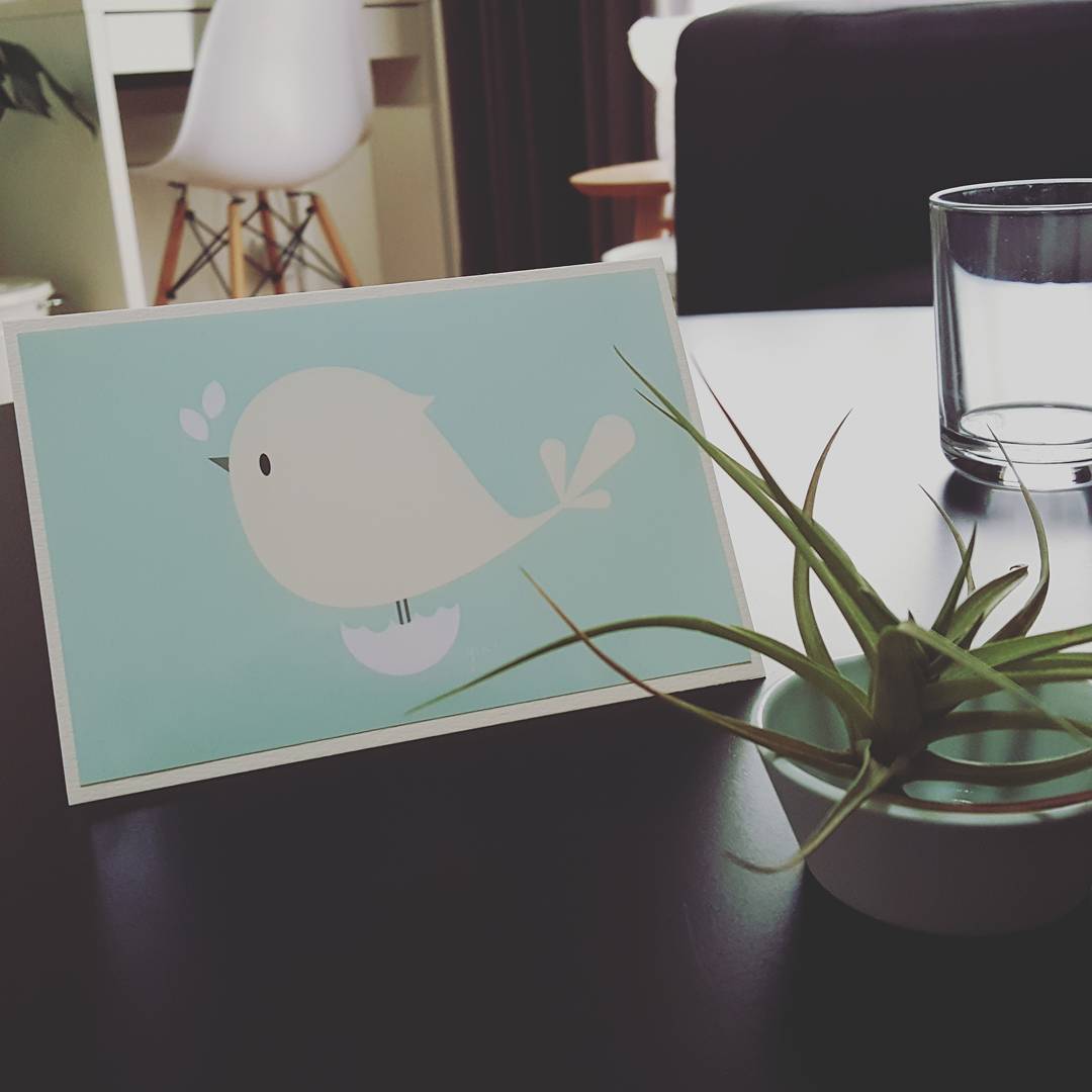 Image of Baby bird steps greeting cards and Art Prints.