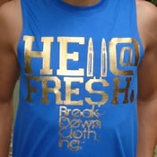 Image of hella fresh sleeveless tee (blue)