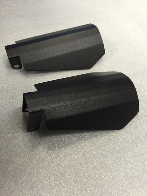 Image of Stainless Steel Powdercoated Coffin Cut Wind Guards