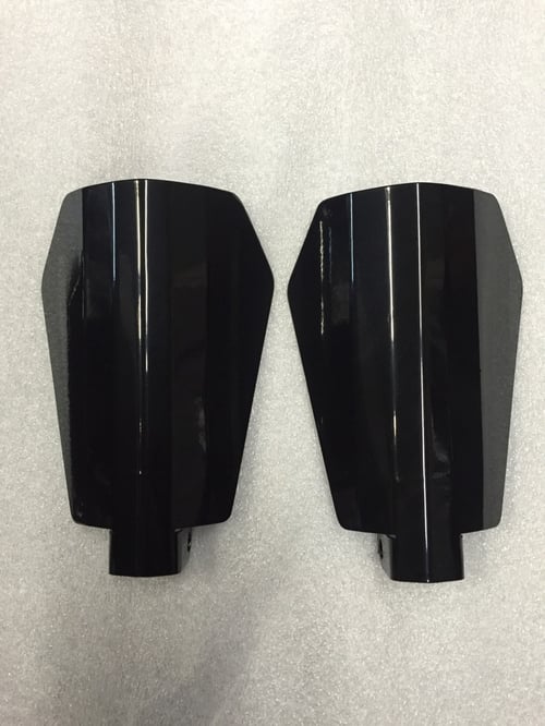 Image of Stainless Steel Powdercoated Coffin Cut Wind Guards