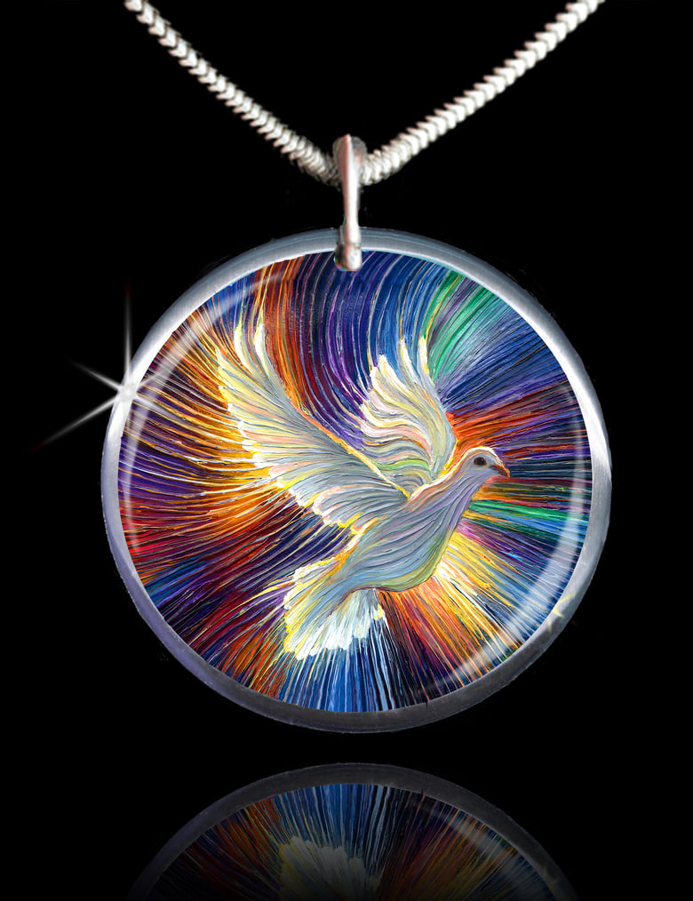 Image of The Dove Of Hope Energy Pendant