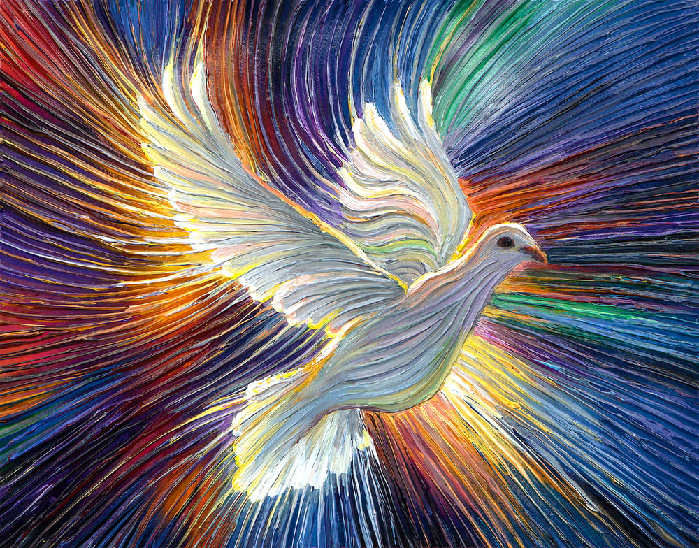 Image of The Dove Of Hope Energy Painting - Giclee Print
