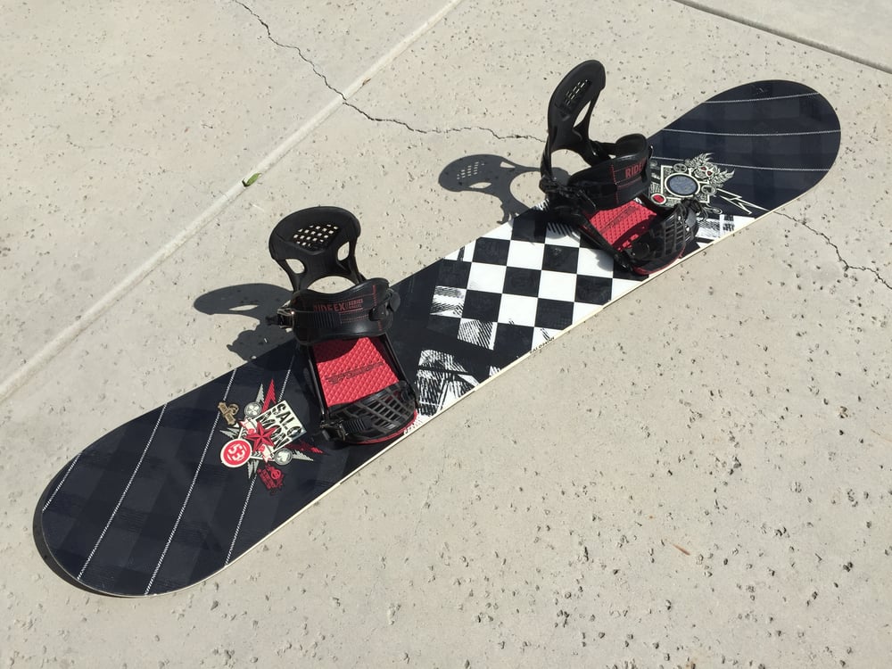 Image of Spice 148cm Snowboard with med Flow bindings