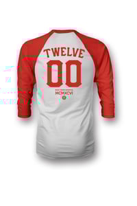 Image 2 of Team 12 hundreds : RED RAGLAN