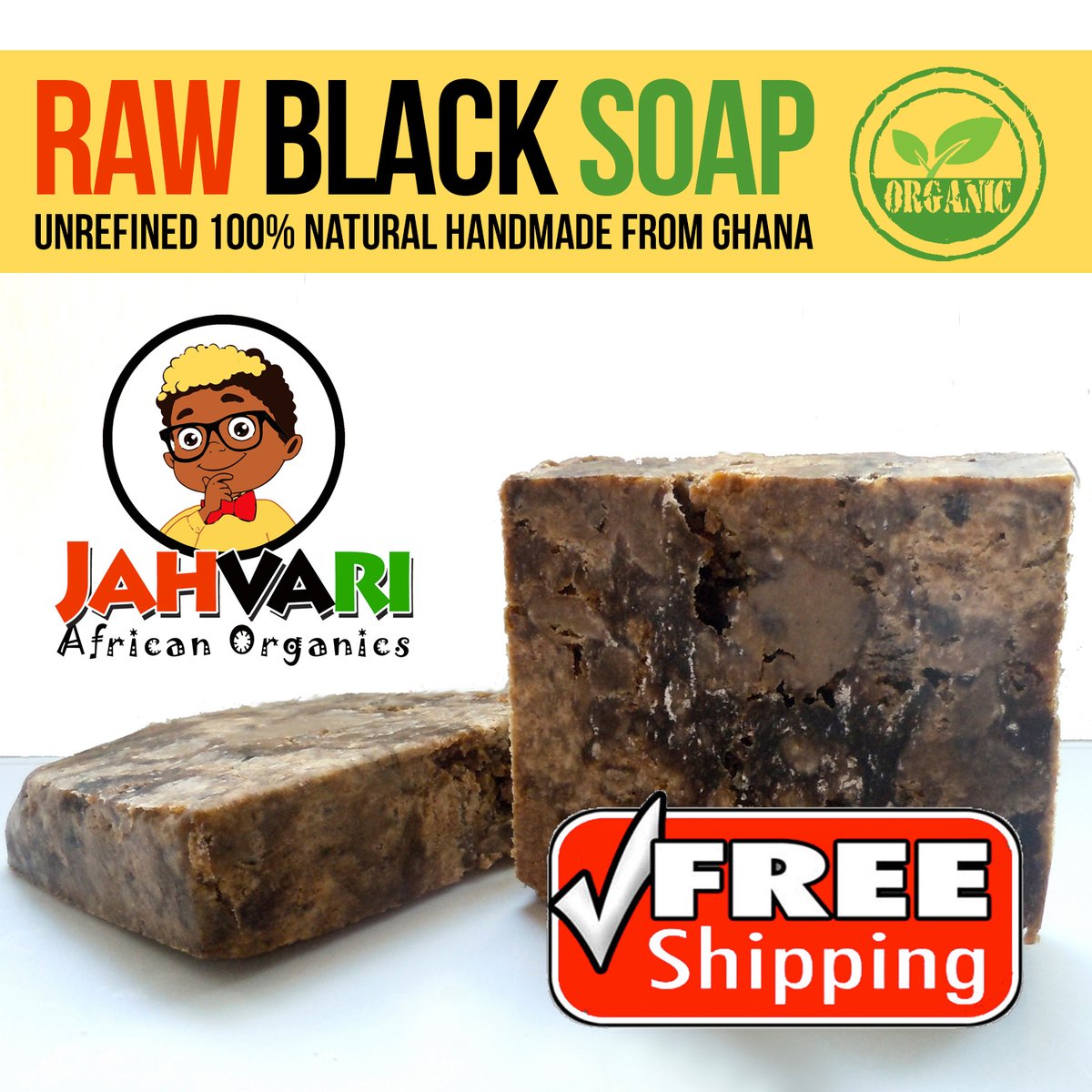 Image of Raw African Black Soap - FREE SHIPPING!!