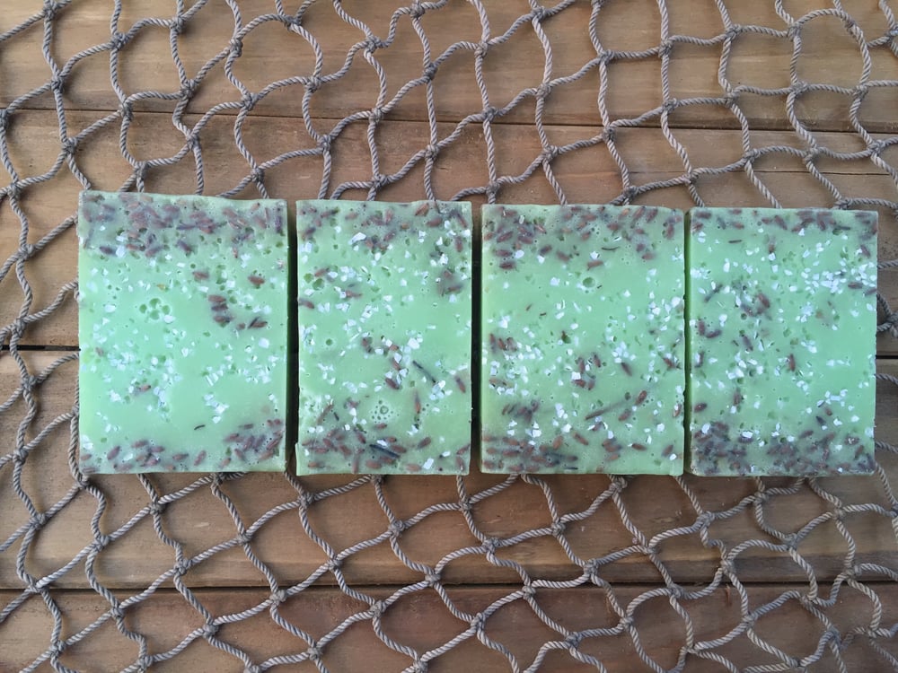 Image of Lavender, Lime, and Goats Milk x Sea Salt Scrub Bar 