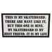 Image of This is my Skateboard Rifleman's Creed Sticker by Seven 13 Productions