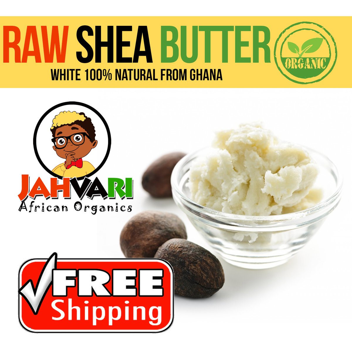 Image of 100% Raw African Shea Butter (White) - FREE SHIPPING!