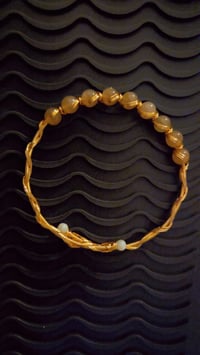Image 2 of peach moonstone bracelet