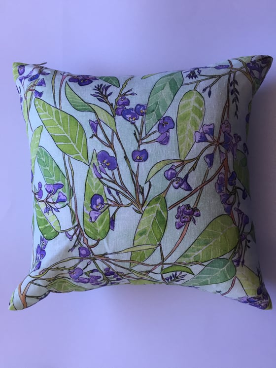 Image of Purple Coral Pea - Linen Cushion
