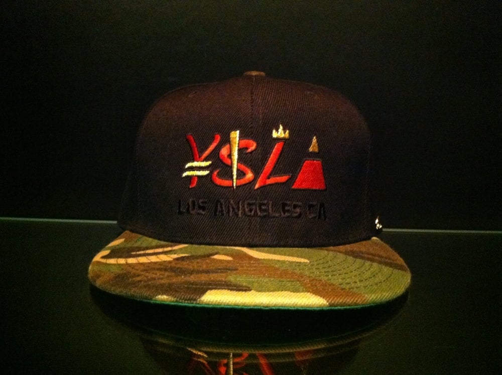 Image of ¥$LΔ Camo Brim Snapback