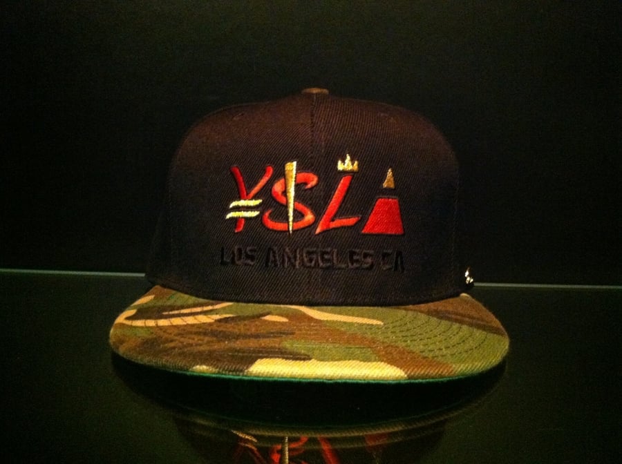 Image of ¥$LΔ Camo Brim Snapback