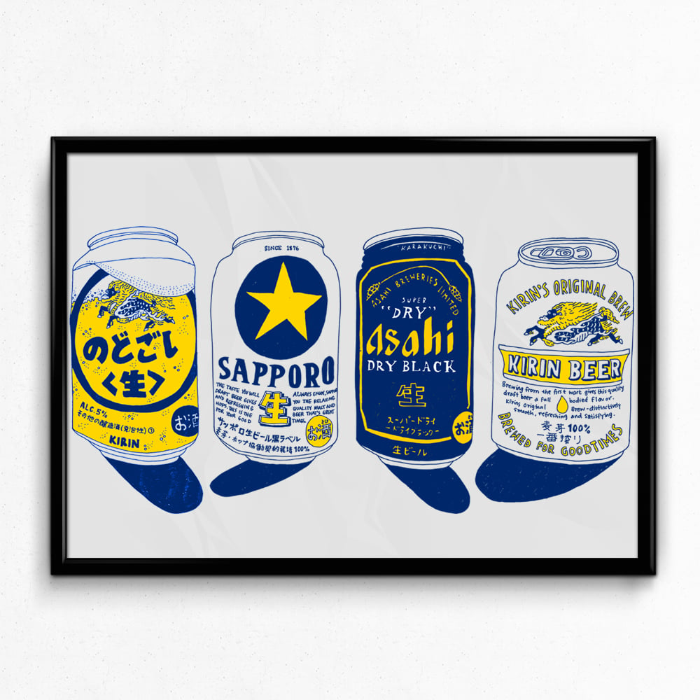 Image of JAPANESE BEER PRINT