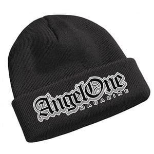 Image of ANGELONE BEANIE BLACK LOGO