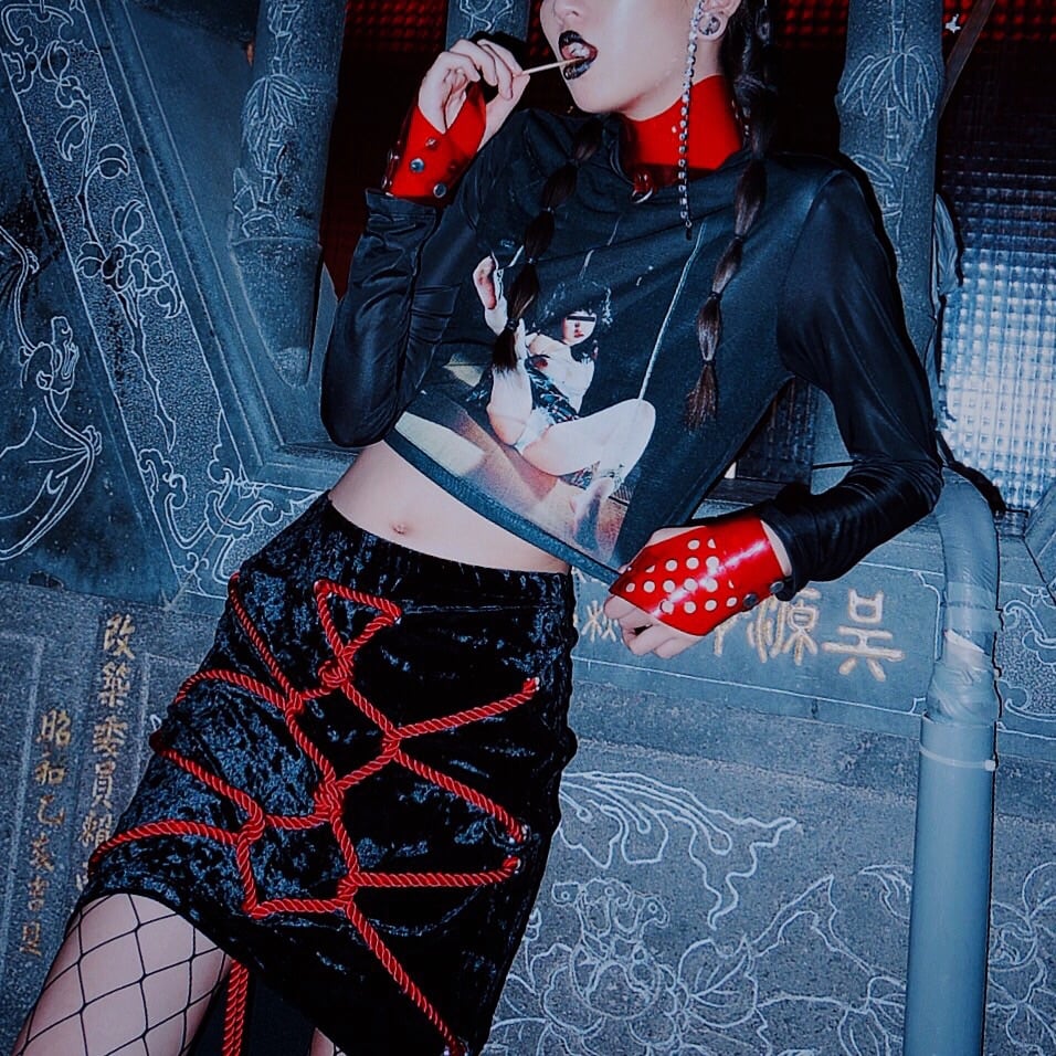 Image of DVMVGE TOKYO X' Shibari Girl' Transparent Top