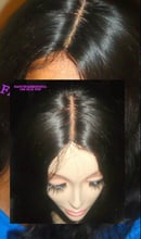 Image 4 of Virgin Brazilian Loose Wave Silk top Front Lace Wig