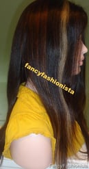 Image 2 of Custom Front Lace Wig with Hilighlights