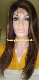 Image 3 of Custom Front Lace Wig with Hilighlights