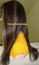 Image 4 of Custom Front Lace Wig with Hilighlights
