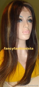 Image 5 of Custom Front Lace Wig with Hilighlights