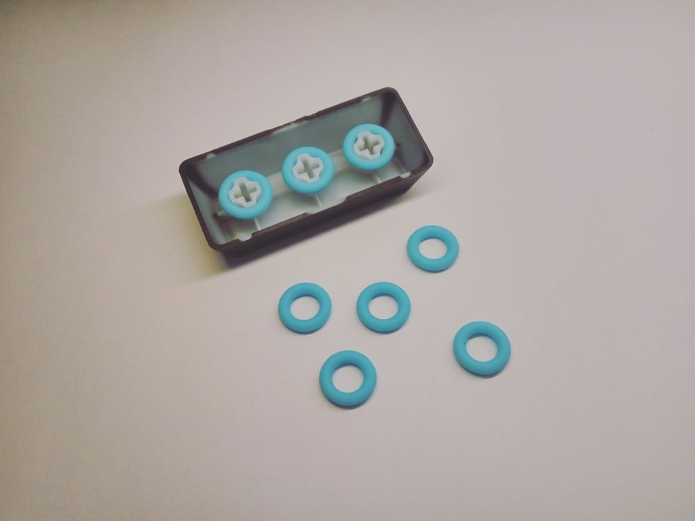 Image of Tigri Cherry Mx O-Ring Switch Dampeners (40A - Turquoise)