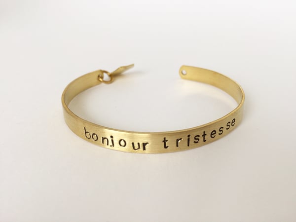 Image of Bracelet laiton BONJOUR TRISTESSE