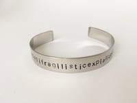 Image 1 of Bracelet acier SUPERCALIFRAGILISTICEXPIALIDOCIOUS
