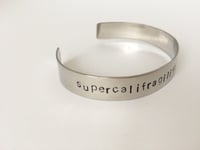 Image 2 of Bracelet acier SUPERCALIFRAGILISTICEXPIALIDOCIOUS