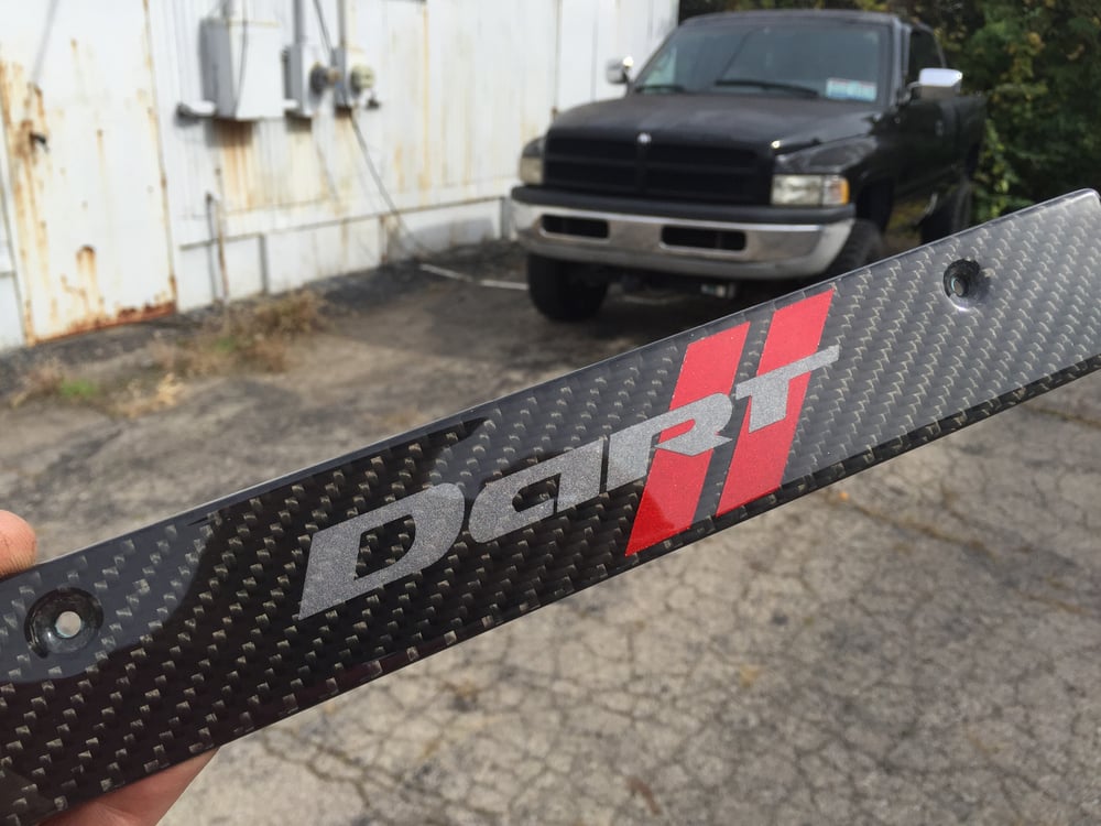 Carbon fiber license plate delete