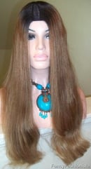 Image 5 of Custom Color Peruvian Blonde Mix U Part Wig 22"