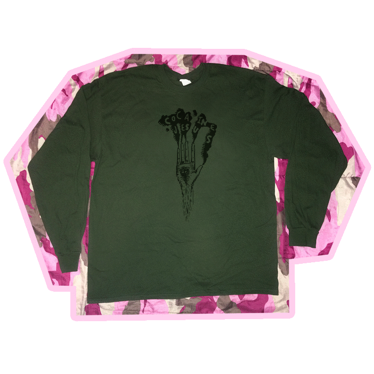 Image of COCAINEJESUS "HAND OF CHRIST" LONGSLEEVE