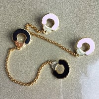 Image 3 of Fuzzy Handcuff Collar Pins