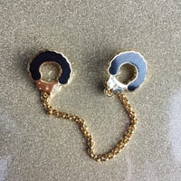 Image 5 of Fuzzy Handcuff Collar Pins