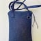 Image of Small Zippertop Denim Blue And White Carry Case