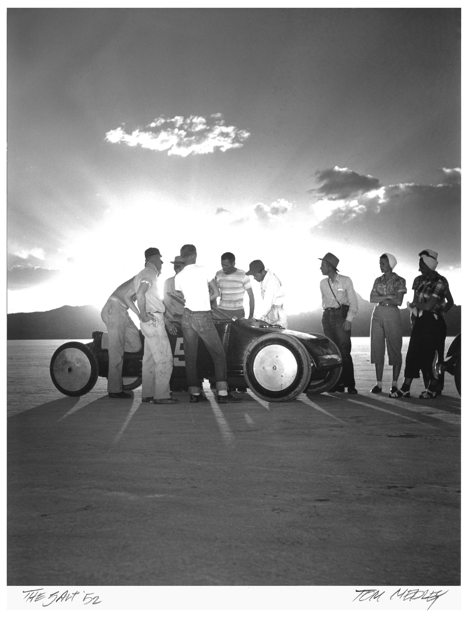 Sunrise over Salt. Bonneville 1952 Photographic Print